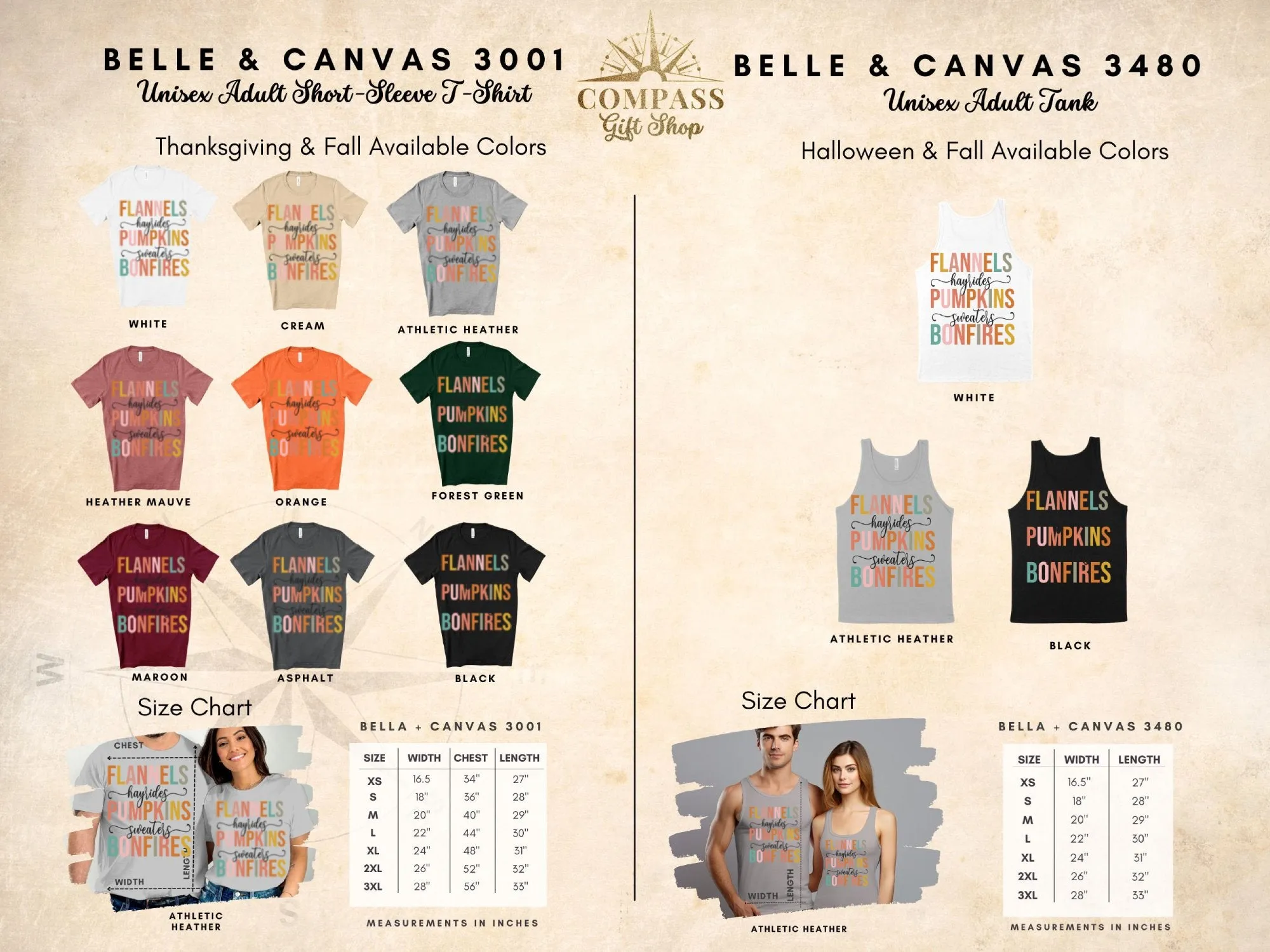Flannels Hayrides Pumpkins Sweaters Bonfires Shirt, Tank, Sweatshirt & Matching Family Shirts. Fall or Thanksgiving Gift