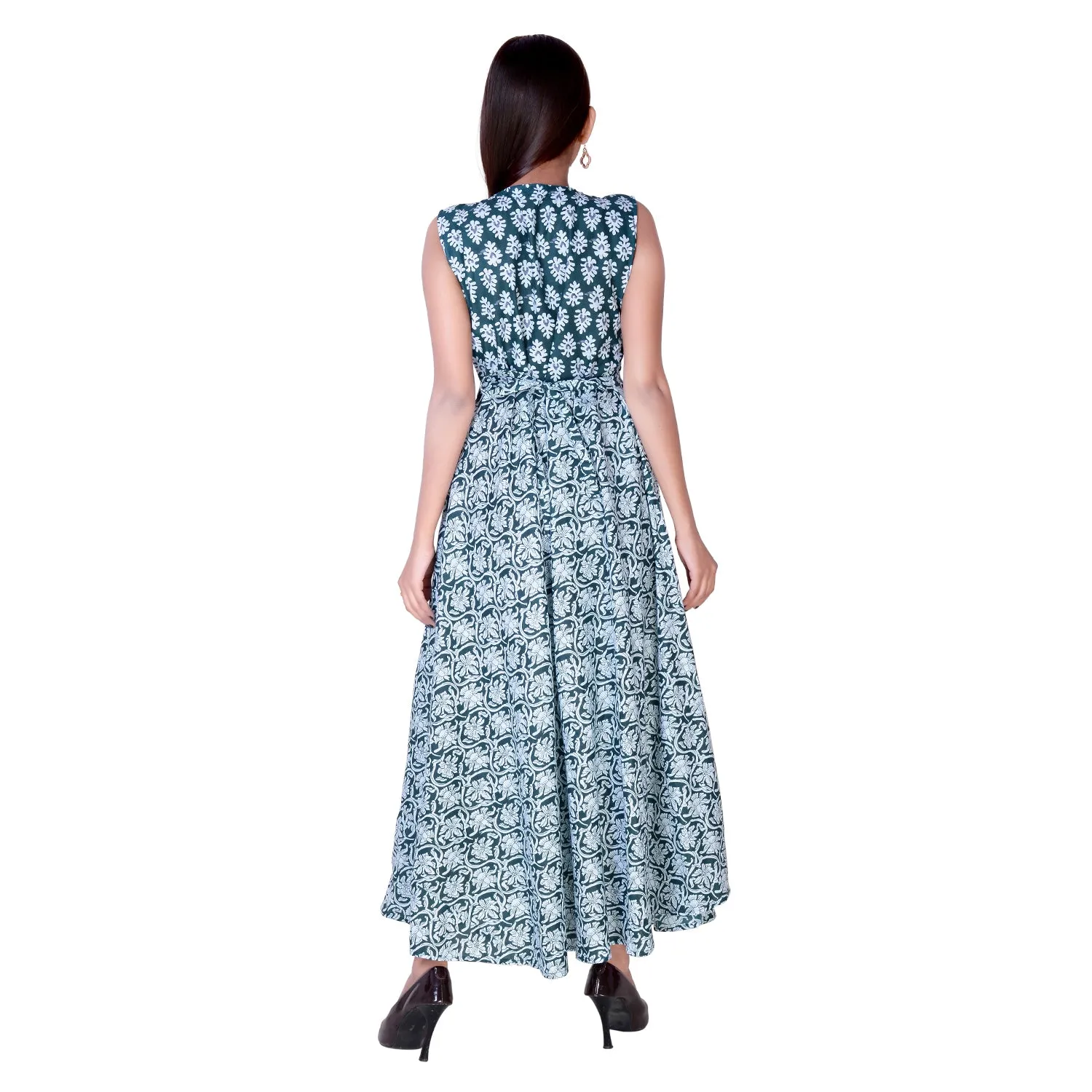 Floor Length Cotton Flared Maxi Style
