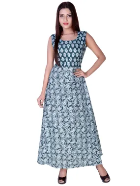 Floor Length Cotton Flared Maxi Style