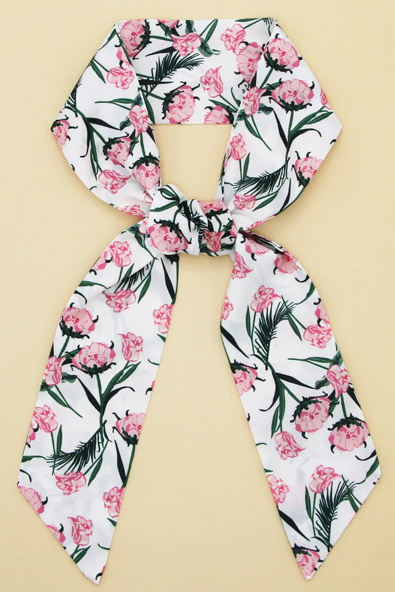 FLOWER PRINTED SCARF