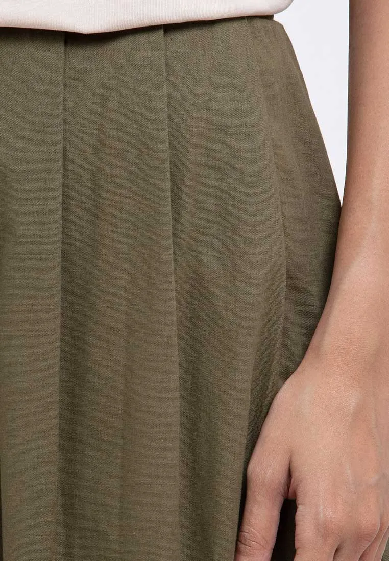 Forest Ladies Woven Pleated Midi Skirt Women Skirt | Skirt Perempuan - 885008