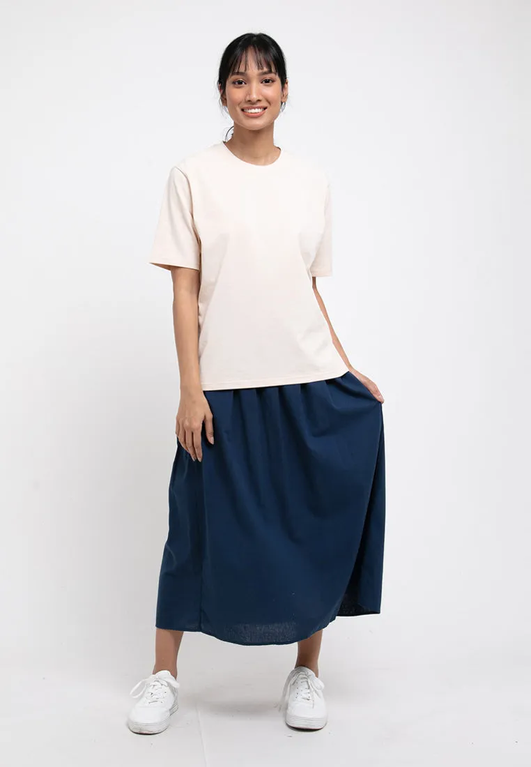 Forest Ladies Woven Pleated Midi Skirt Women Skirt | Skirt Perempuan - 885008