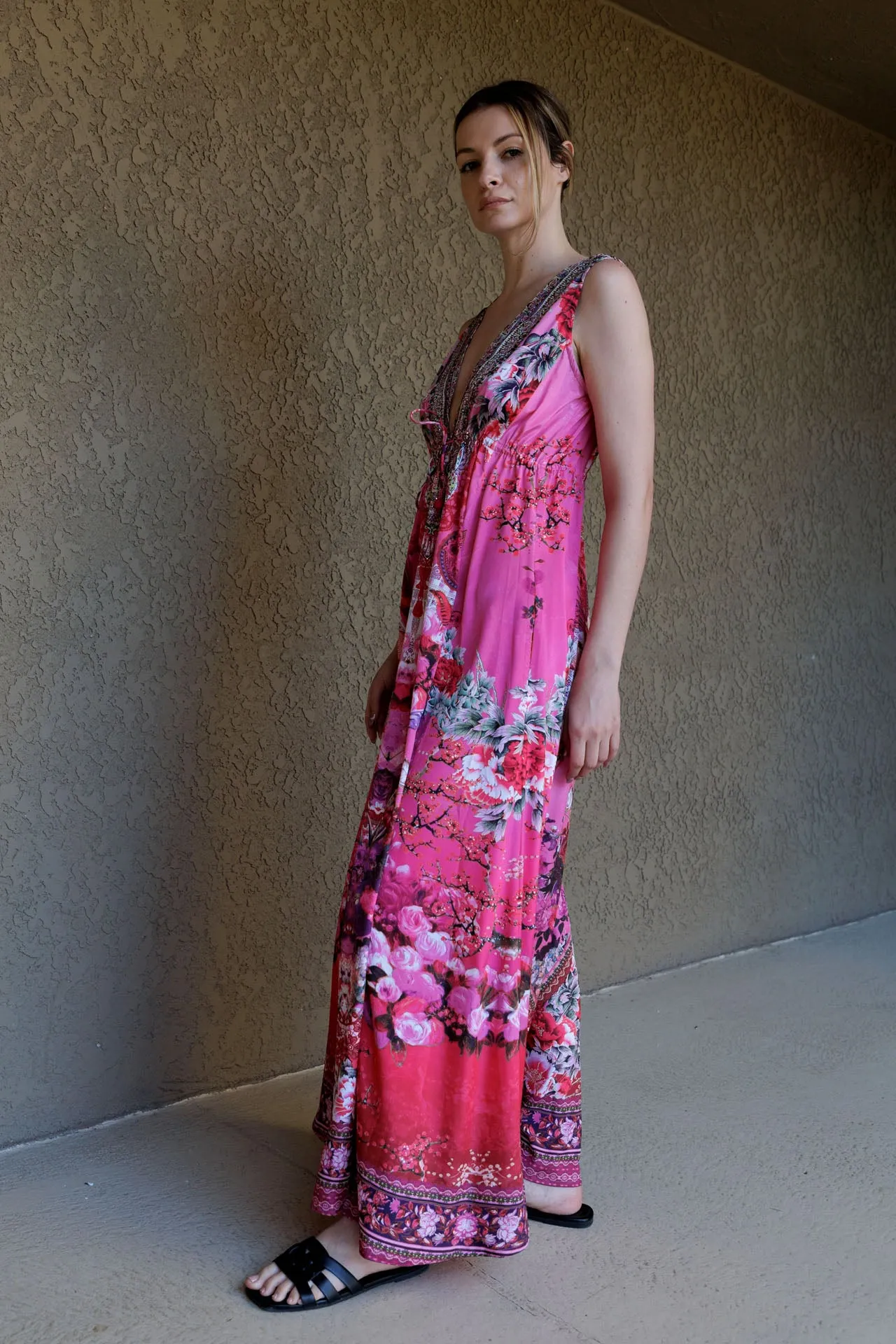 Fuchsia Long Maxi Dress