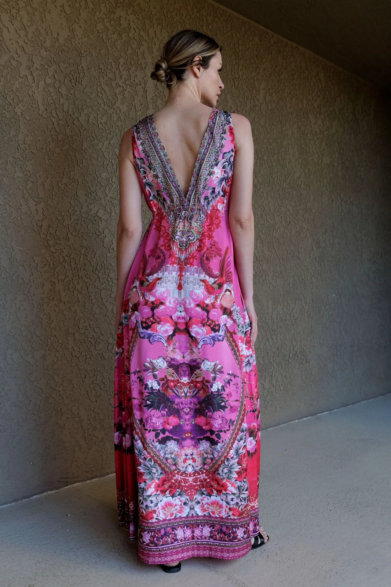 Fuchsia Long Maxi Dress