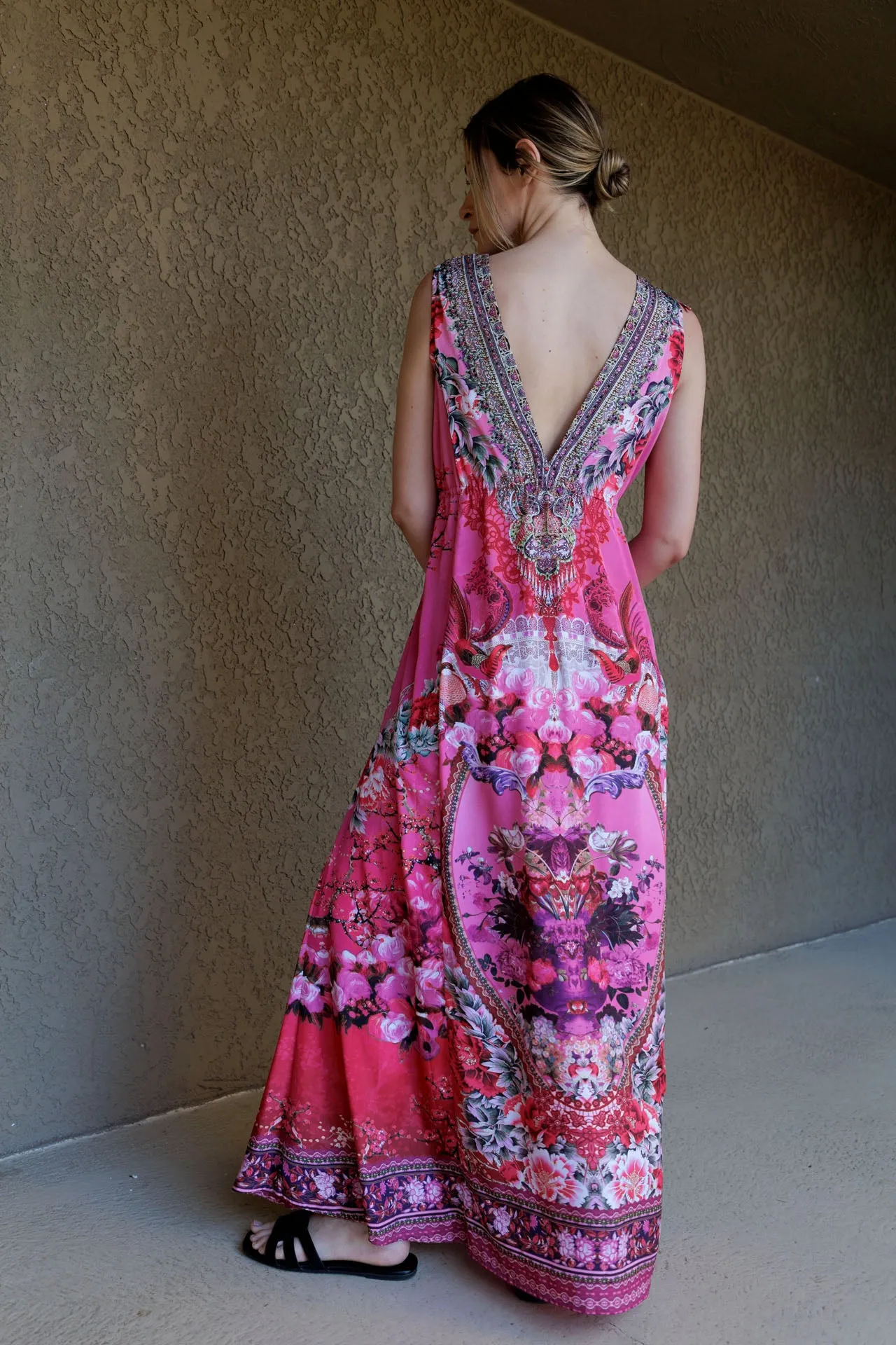Fuchsia Long Maxi Dress