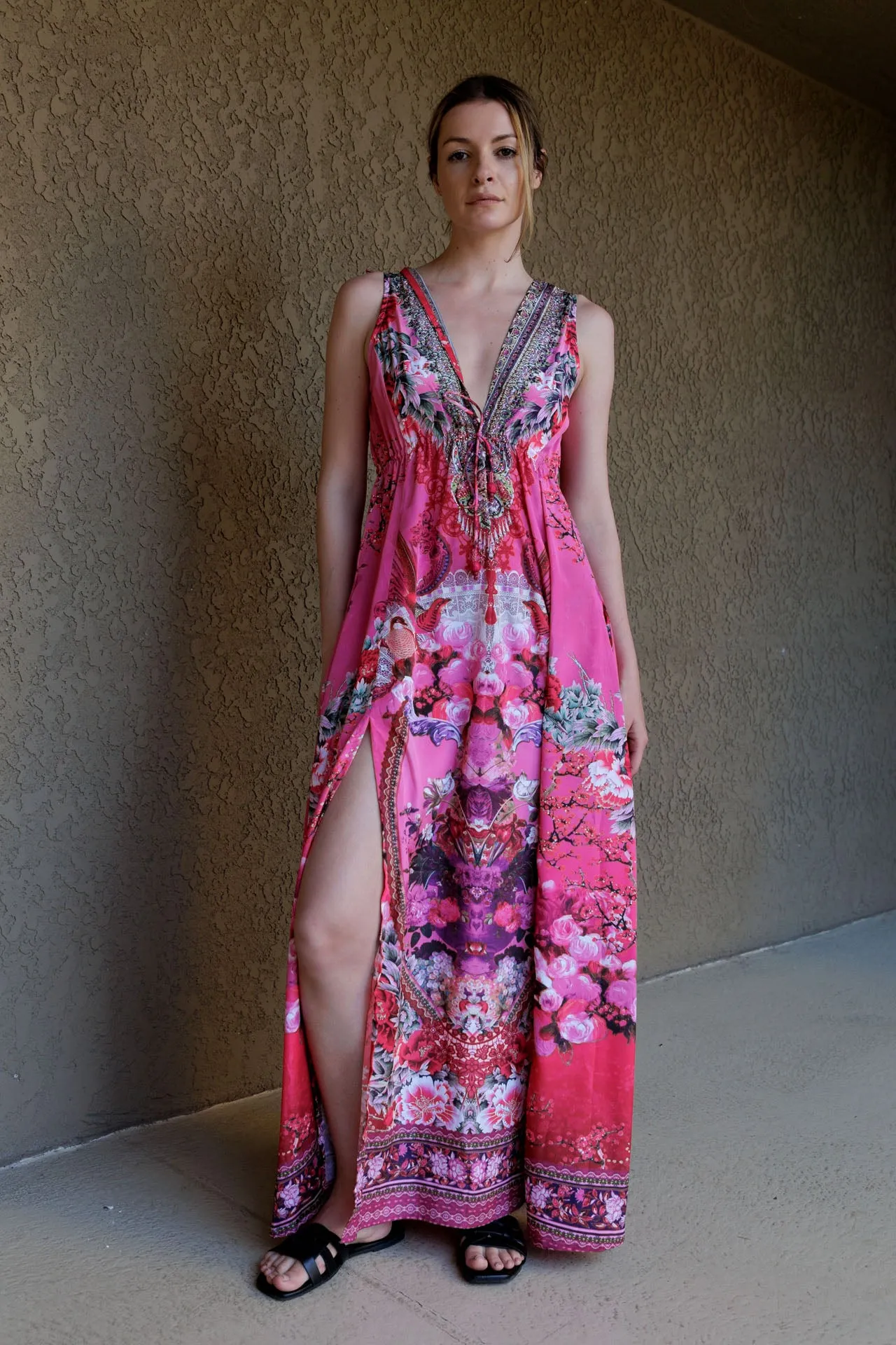 Fuchsia Long Maxi Dress