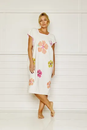 Hibiscus Embroidered Midi - Mandalay Designs