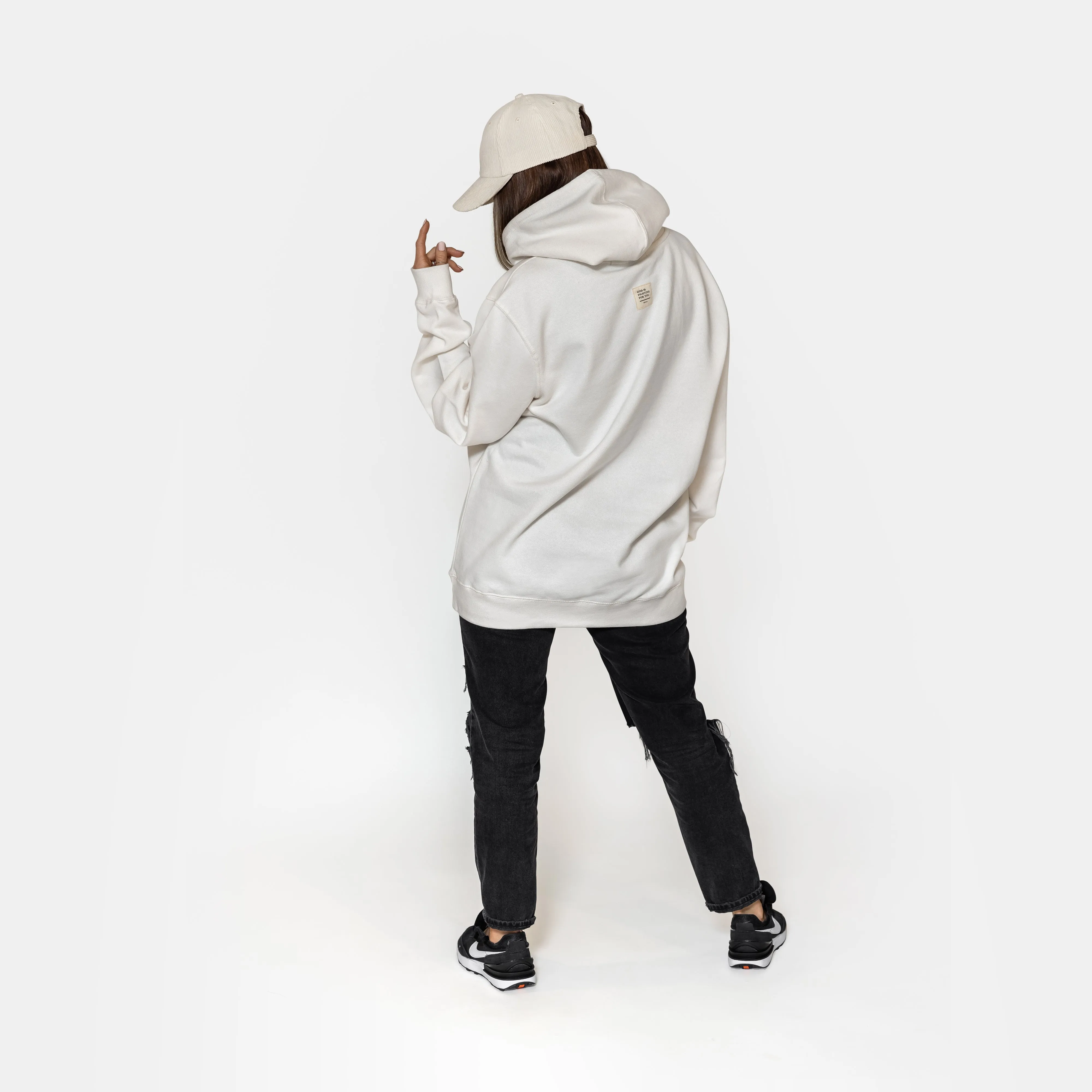 Hoodie «Jesus Army» / gardenia