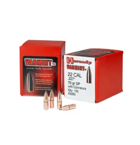 Hornady Varmint 22 cal 50gr SP SX Projectiles