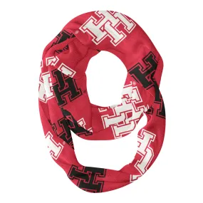 Houston Cougars Repeat Logo Game Day Collegiate Women Light Weight Ultra Soft Infinity Scarf by Vive La Fete