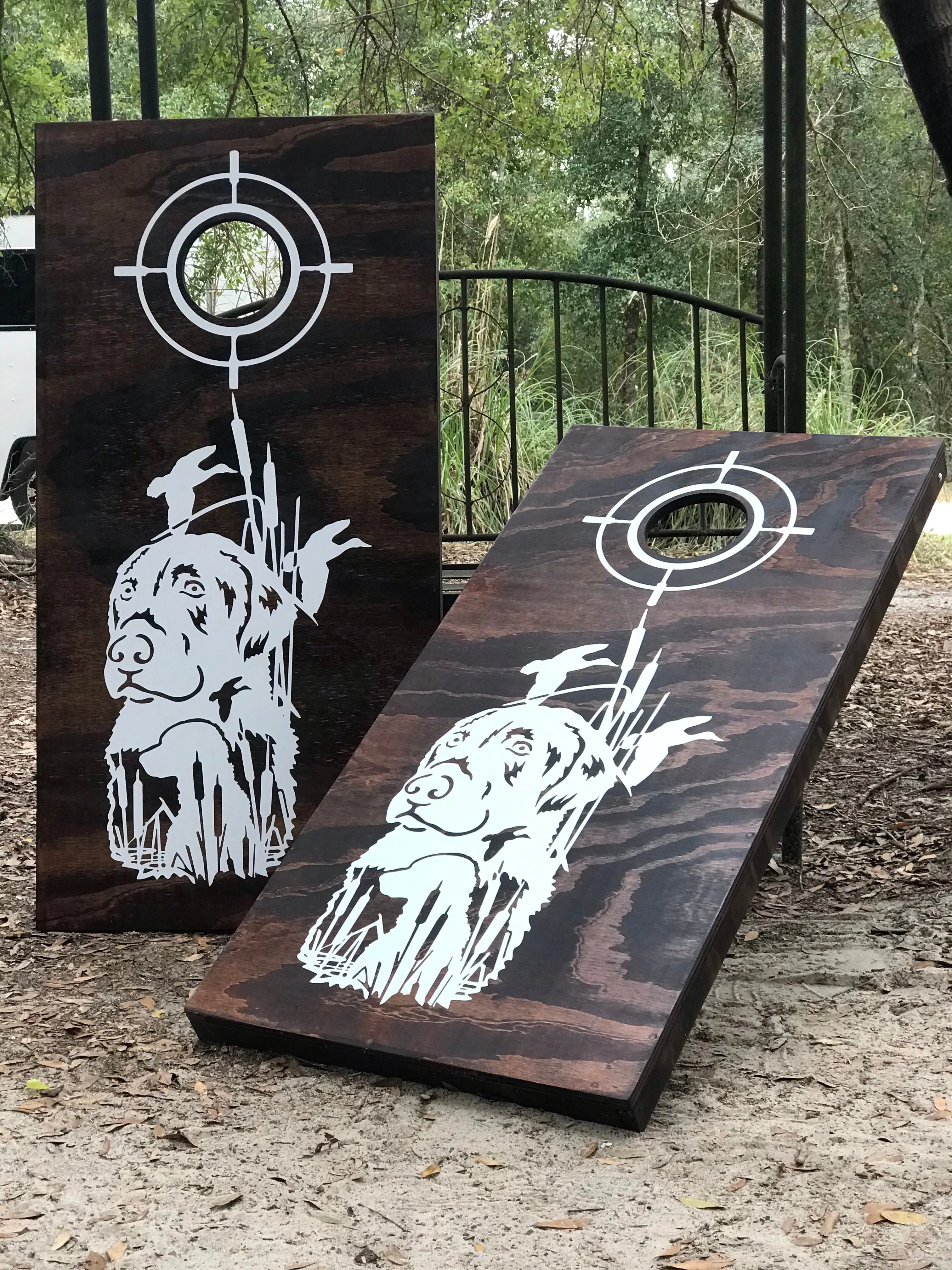 Hunting Dog Cornhole Set With Bean Bags