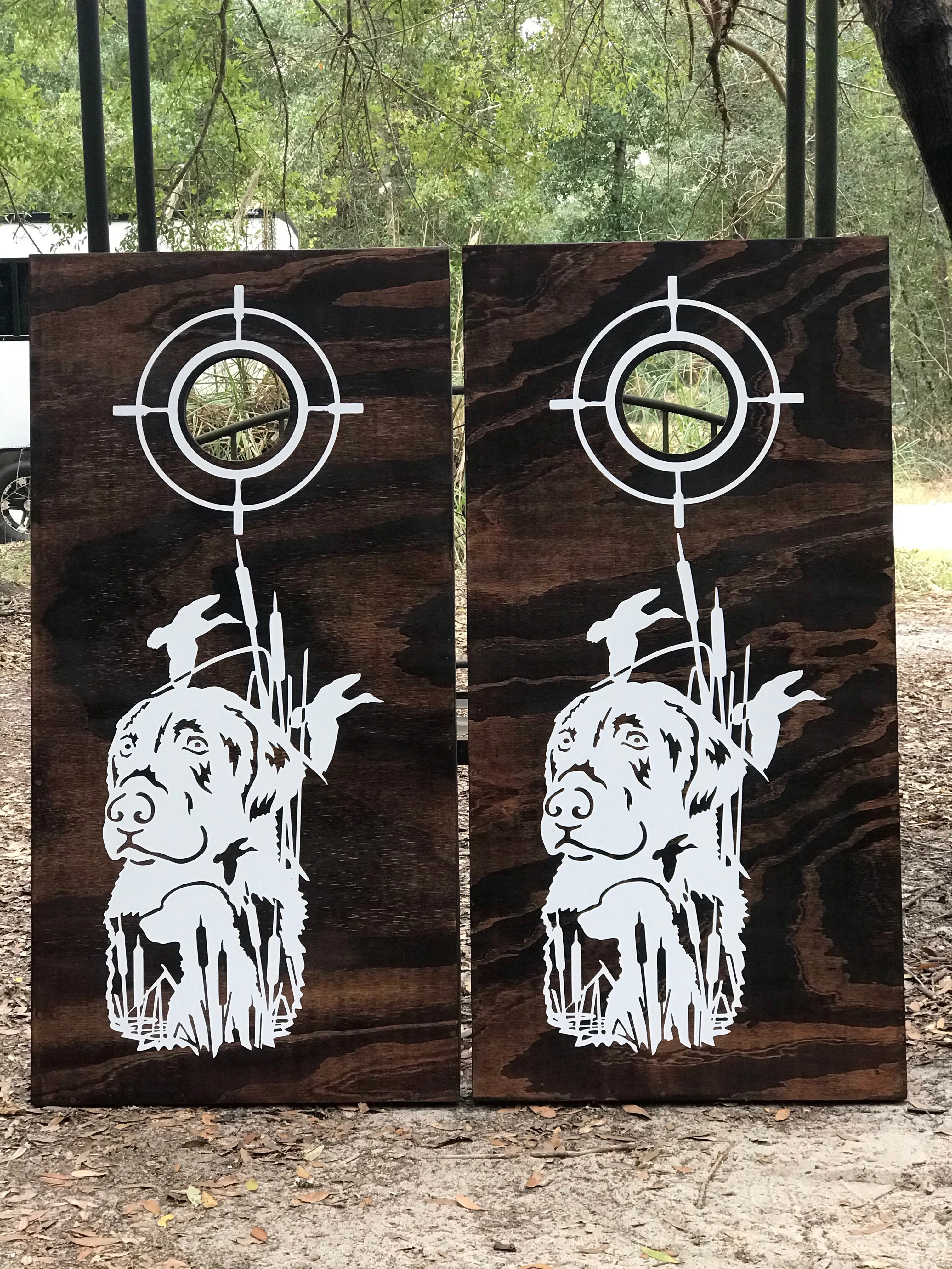 Hunting Dog Cornhole Set With Bean Bags