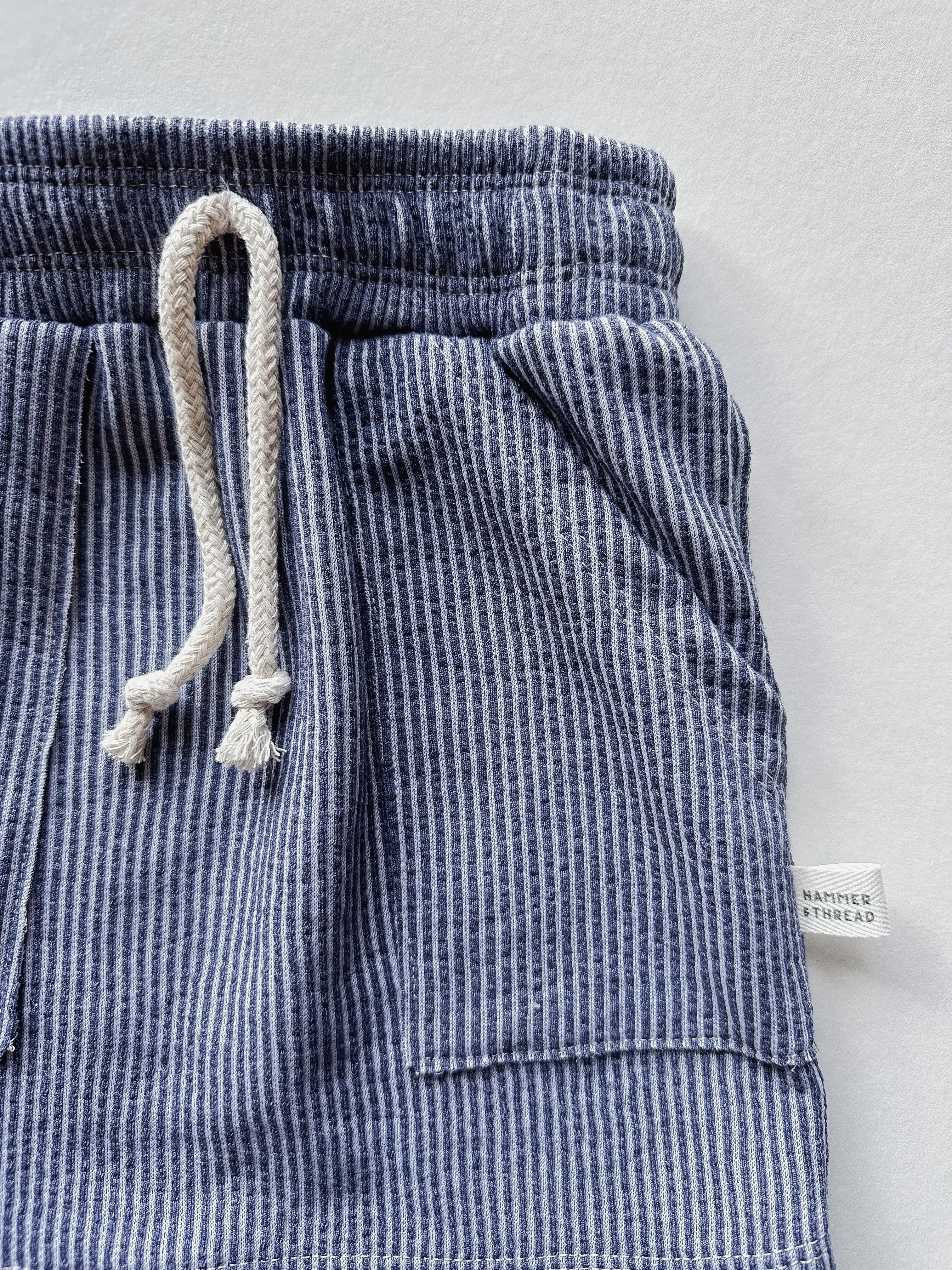 Indigo Cord Knit Midi Skirt