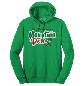 It'll Tickle Your Innards Mt Dew Pullover Hooded Sweatshirt - Green