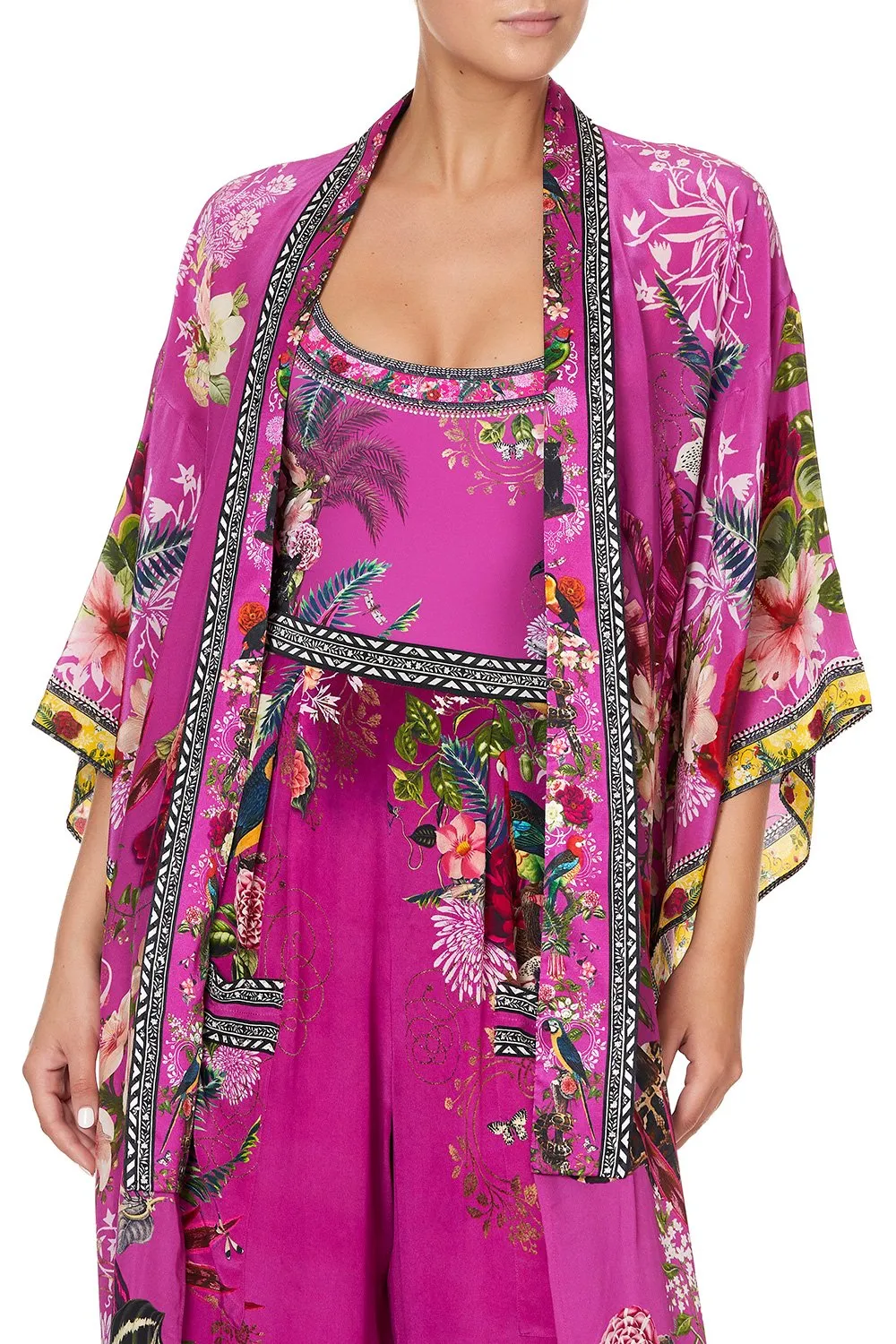 KIMONO COAT JUNGLE LANGUAGE