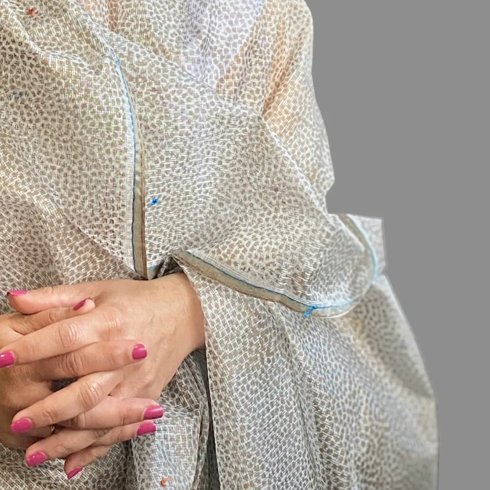 Kota Silk Handwoven Hand Block Printed Shoulder Wrap