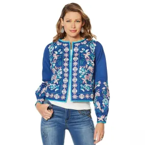 LaBellum by Hillary Scott Women's Long Sleeve Embroidered Jacket