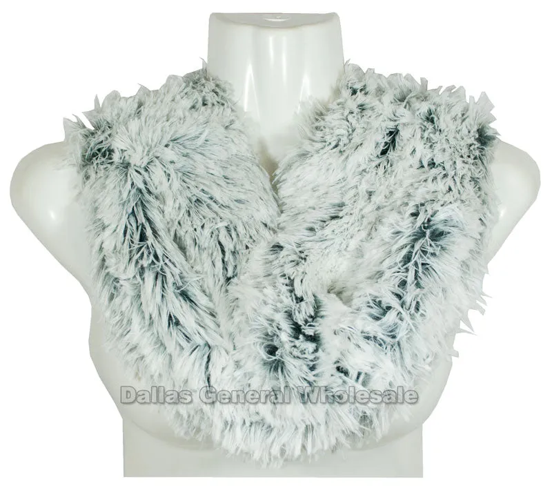 Ladies Fashion Fur Infinity Circle Scarf Wholesale