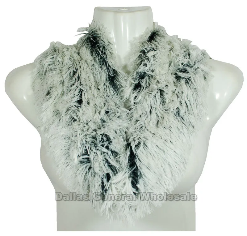 Ladies Fashion Fur Infinity Circle Scarf Wholesale