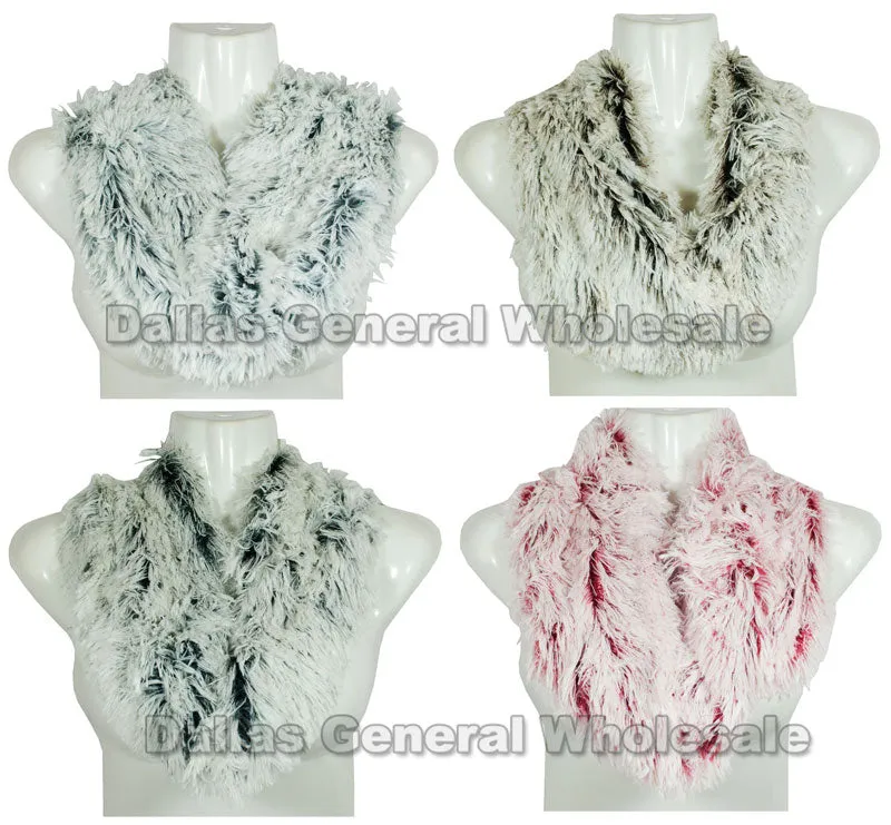 Ladies Fashion Fur Infinity Circle Scarf Wholesale