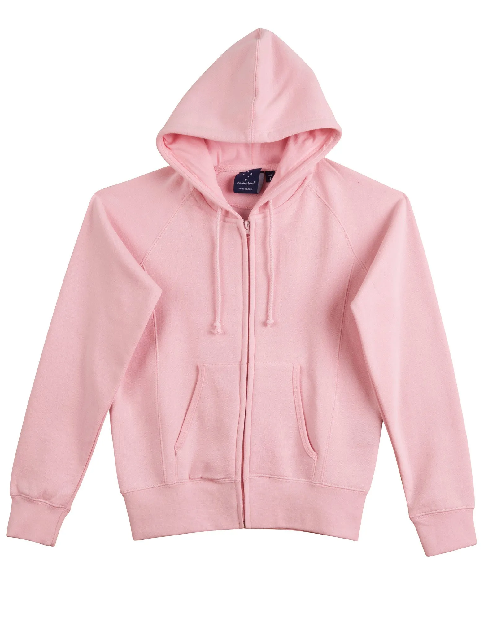 Ladies Fleecy Double Bay Full Zip Hoodie