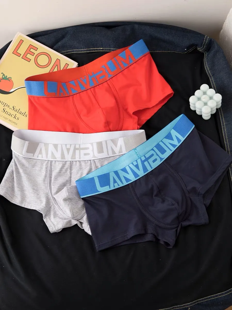 LANVIBUM MEN’S ATHLETIC BOXER BRIEFS