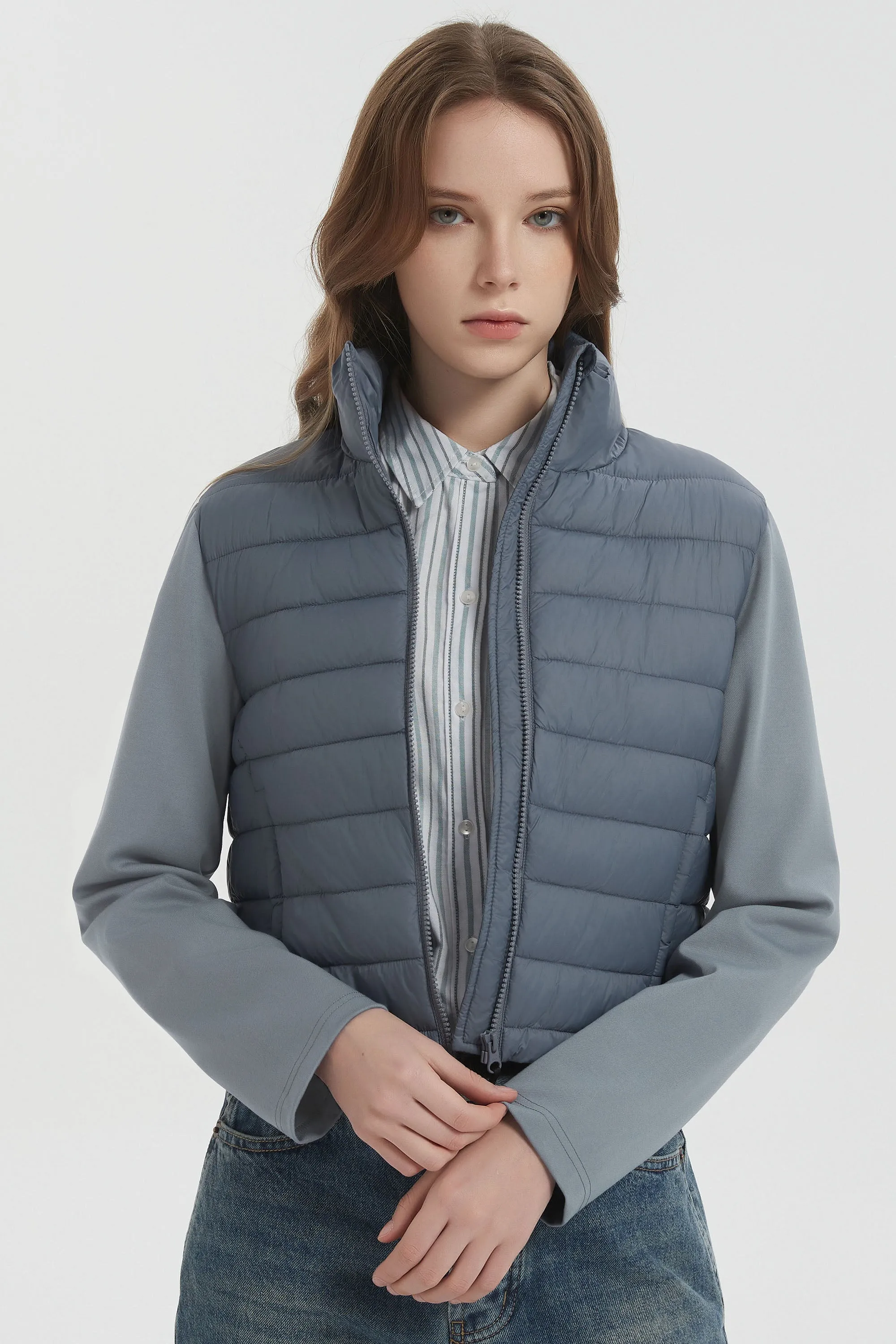 Lightweight Jacket Quilted Puffer Hybrid Breathable