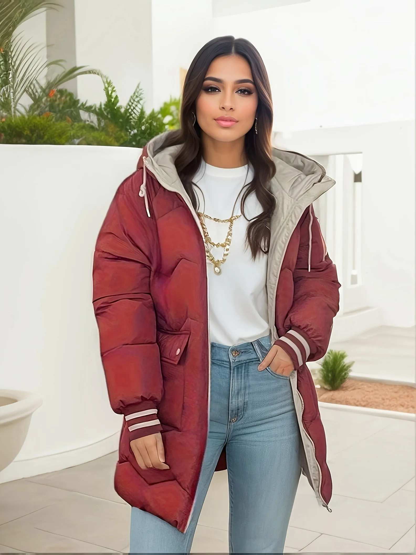 Lila | Women's Warm Winter Puffer Jacket - Stylish, Insulated Coat for Cold Weather - Water-Resistant & Comfortable