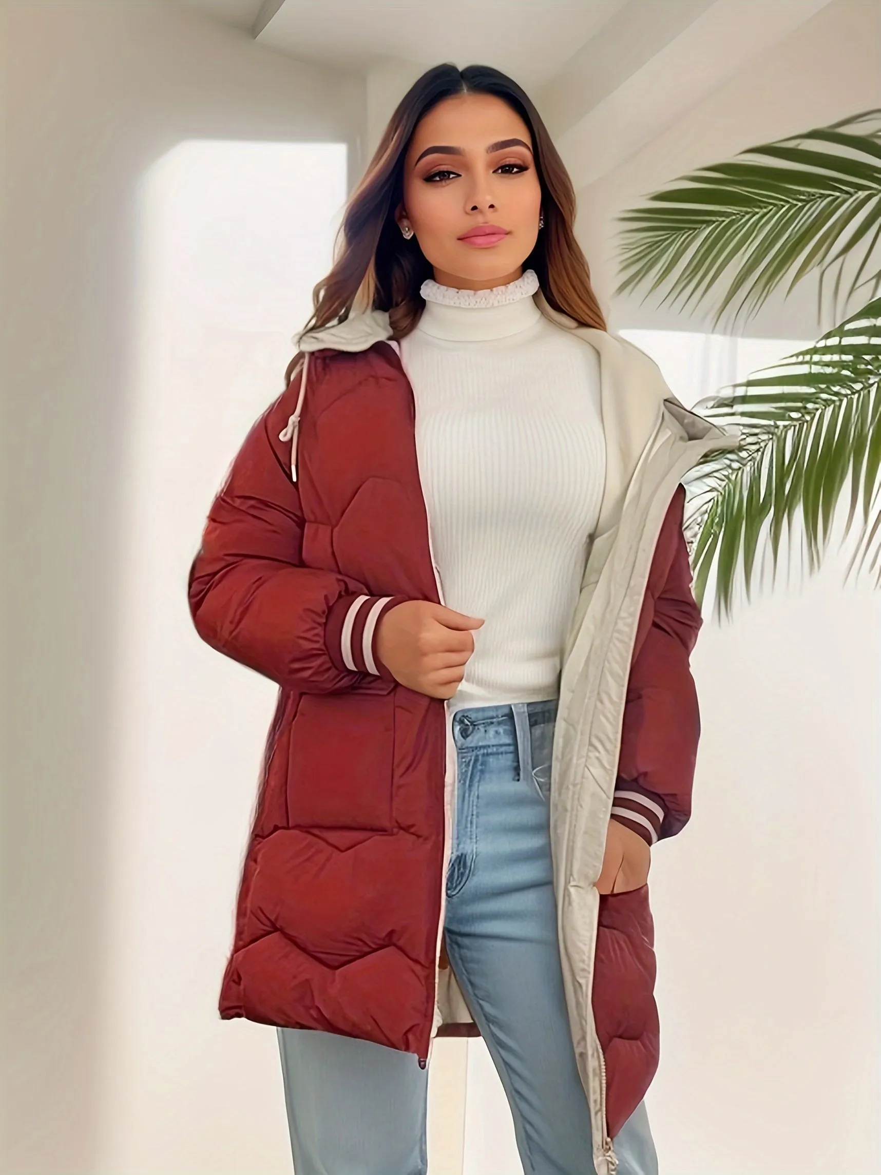 Lila | Women's Warm Winter Puffer Jacket - Stylish, Insulated Coat for Cold Weather - Water-Resistant & Comfortable