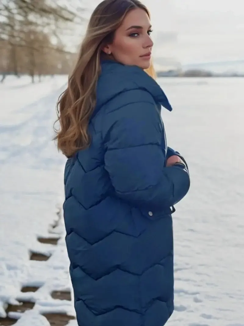 Lila | Women's Warm Winter Puffer Jacket - Stylish, Insulated Coat for Cold Weather - Water-Resistant & Comfortable