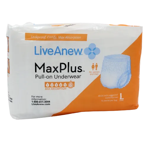 LiveAnew MaxPlus Adult Incontinence Pullup Diaper