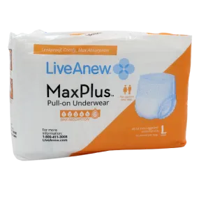 LiveAnew MaxPlus Adult Incontinence Pullup Diaper