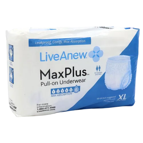 LiveAnew MaxPlus Adult Incontinence Pullup Diaper