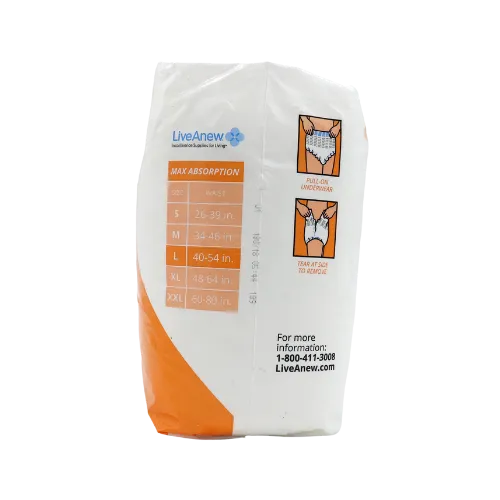 LiveAnew MaxPlus Adult Incontinence Pullup Diaper