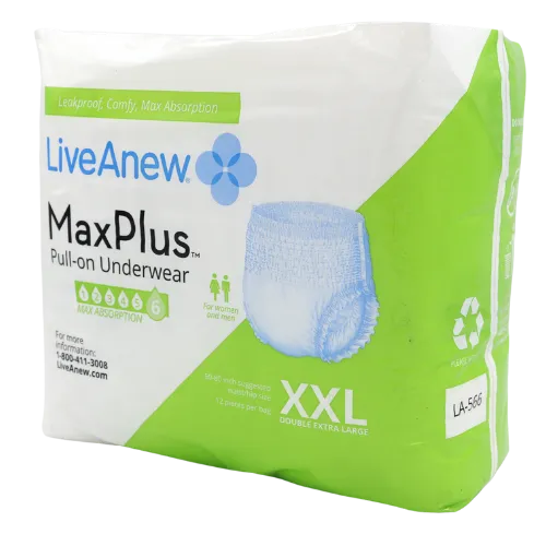 LiveAnew MaxPlus Adult Incontinence Pullup Diaper