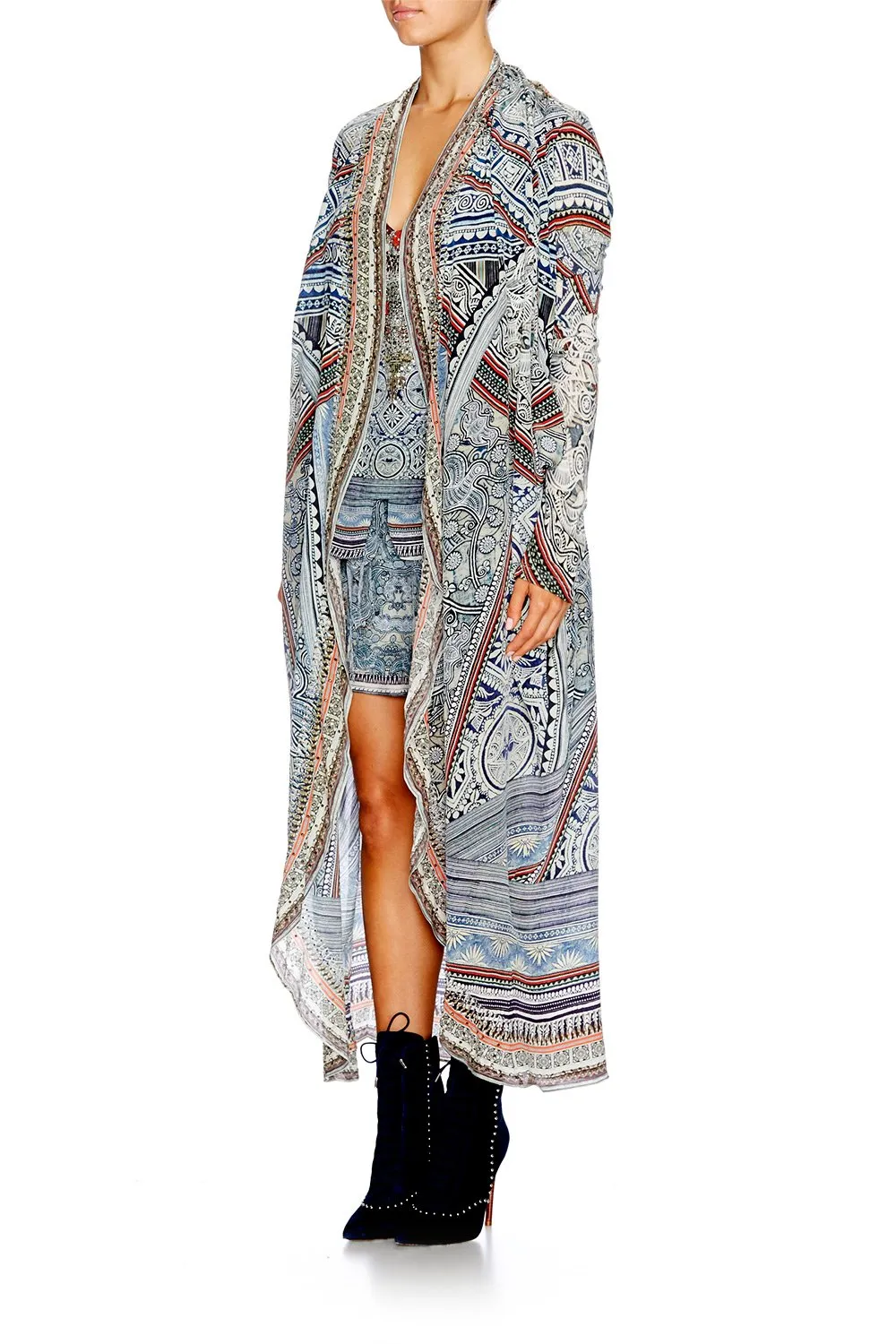 LONG CASUAL JACKET ANTIQUE BATIK