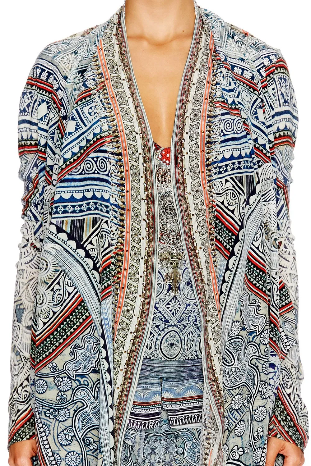 LONG CASUAL JACKET ANTIQUE BATIK