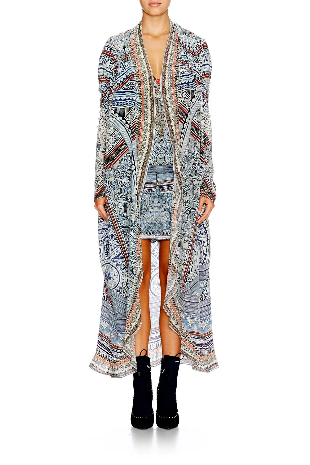 LONG CASUAL JACKET ANTIQUE BATIK