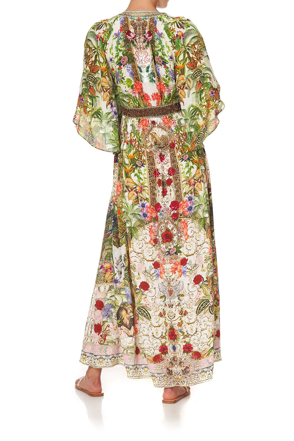LONG DRESS WITH SMOCKED WAIST FAIR VERONA