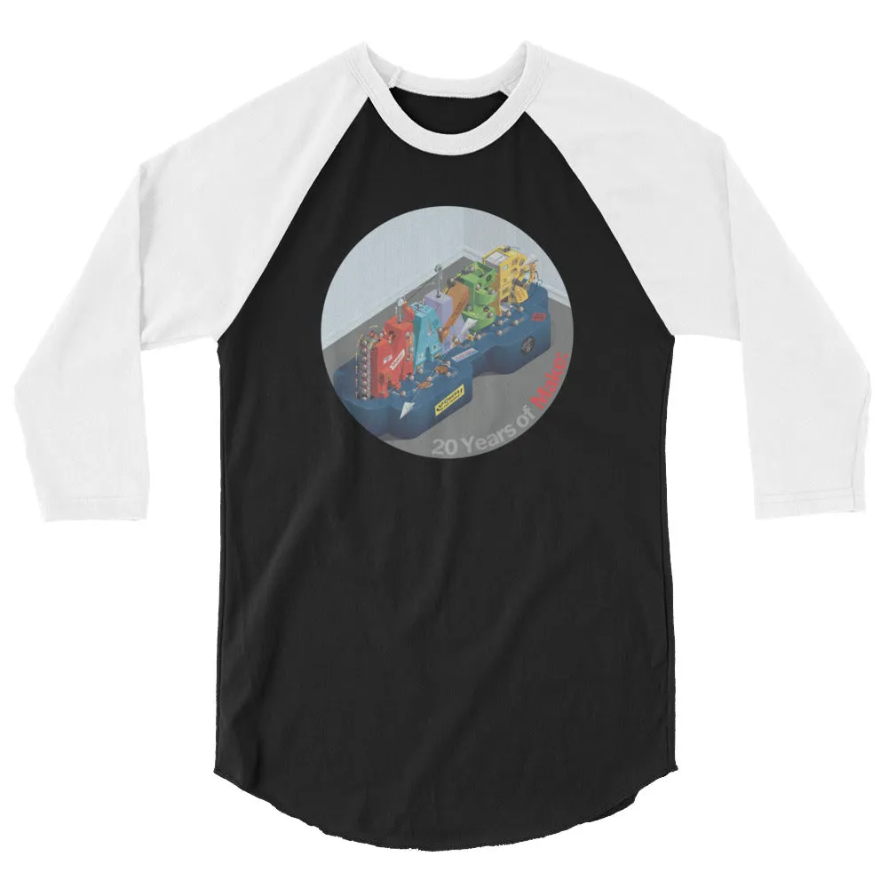 Make: 20th Anniversary 3/4 Sleeve Raglan Shirt