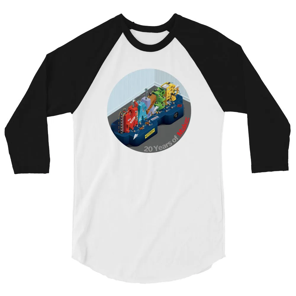 Make: 20th Anniversary 3/4 Sleeve Raglan Shirt