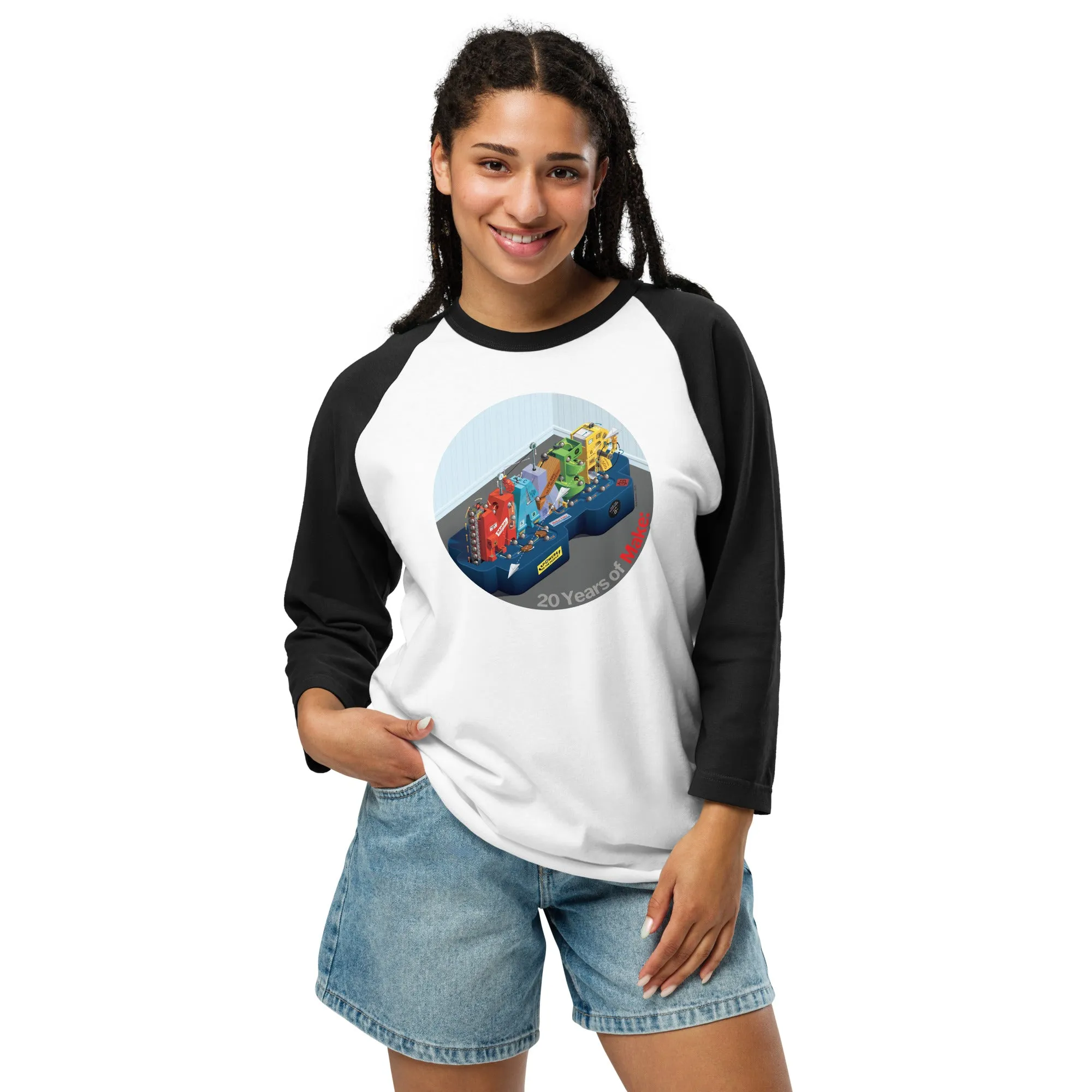 Make: 20th Anniversary 3/4 Sleeve Raglan Shirt