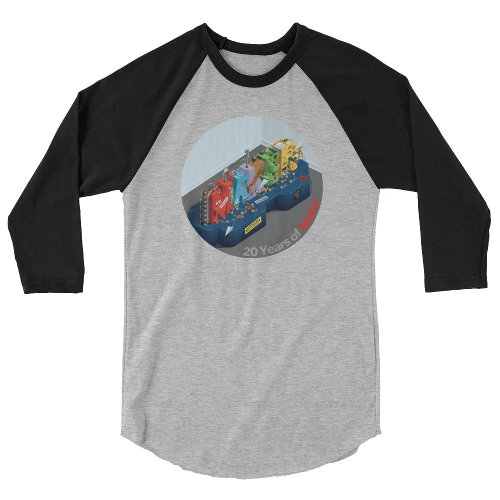 Make: 20th Anniversary 3/4 Sleeve Raglan Shirt