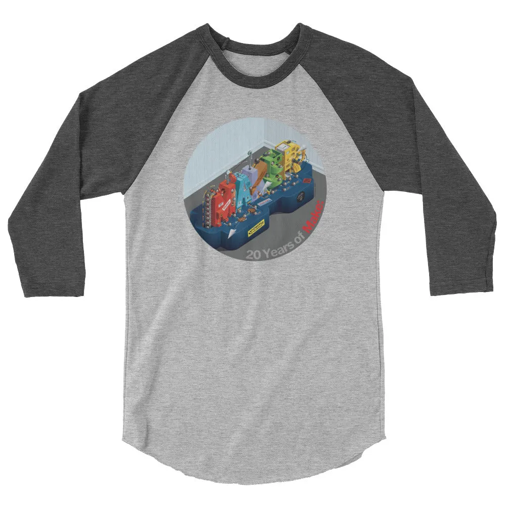 Make: 20th Anniversary 3/4 Sleeve Raglan Shirt