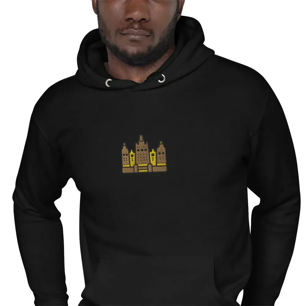 Malian Great Mosque Embroidered Hoodie