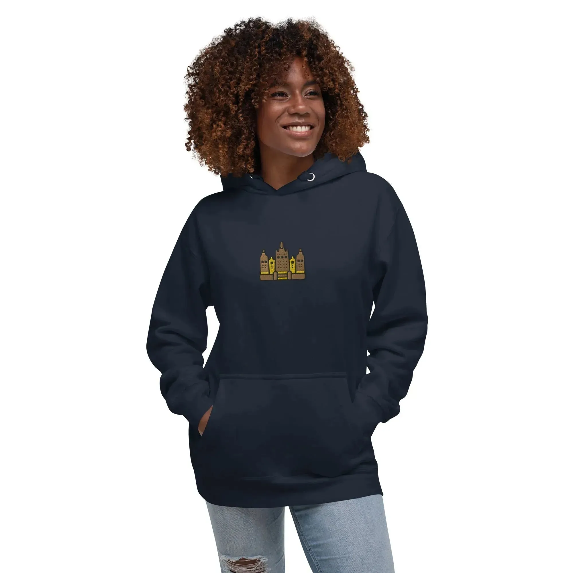 Malian Great Mosque Embroidered Hoodie
