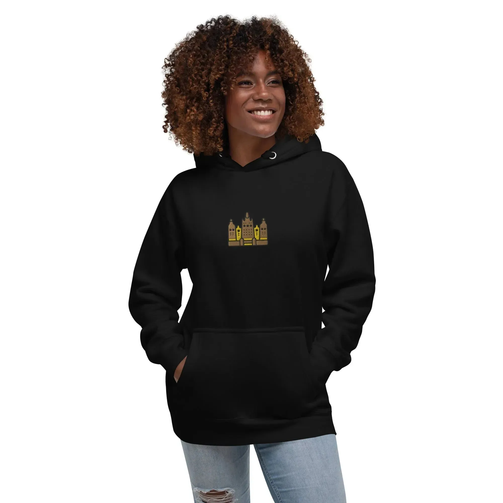 Malian Great Mosque Embroidered Hoodie