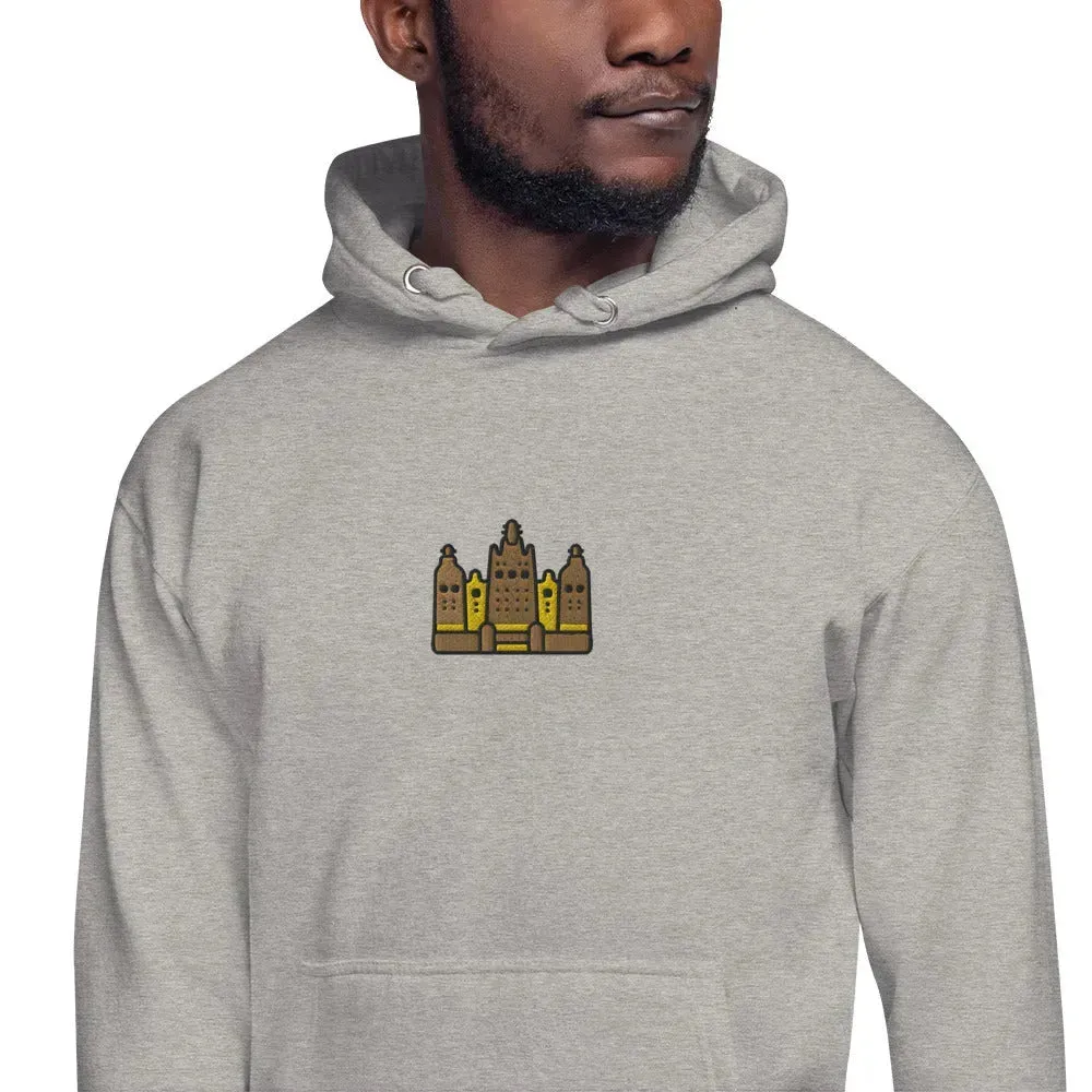 Malian Great Mosque Embroidered Hoodie