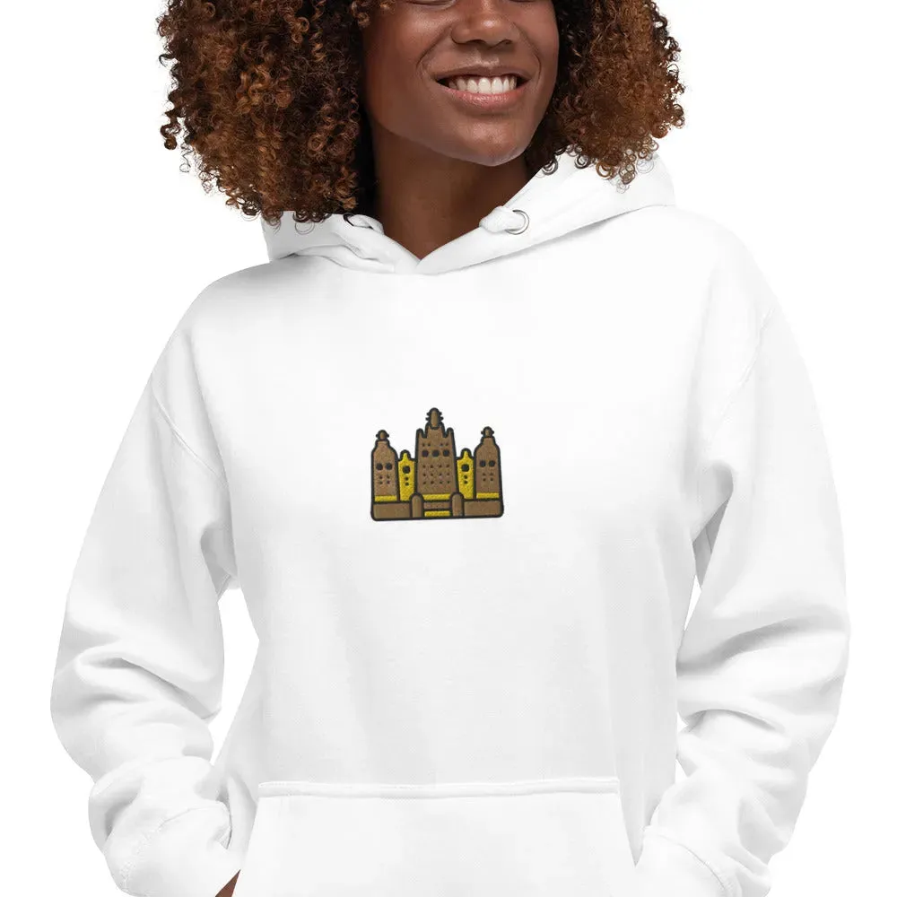 Malian Great Mosque Embroidered Hoodie