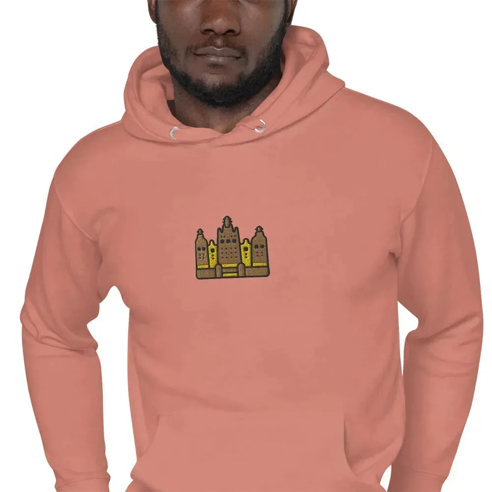 Malian Great Mosque Embroidered Hoodie